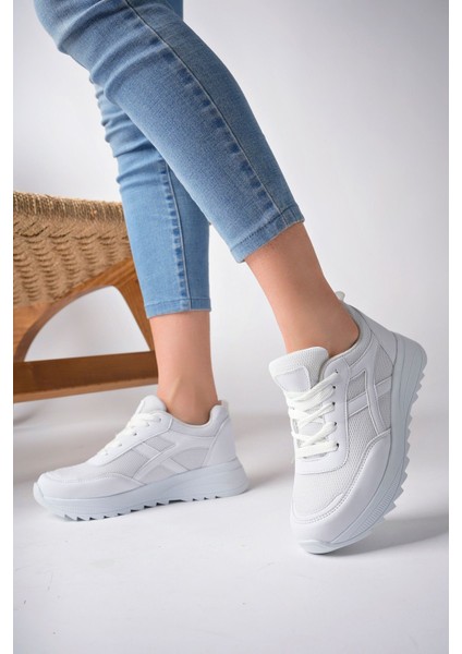 Kadın Vizon Sneakers Spor Ayakkabı