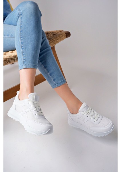 Kadın Vizon Sneakers Spor Ayakkabı