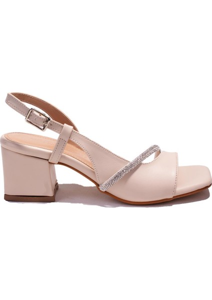 Dza07-928035 Ten Taşlı Klasik Topuklu Kadın Ayakkabı fiyatları