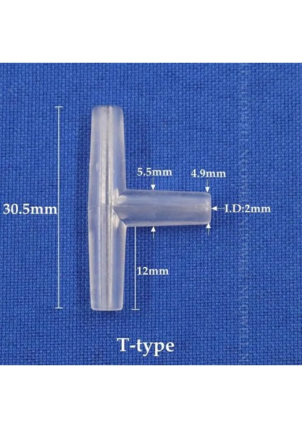 T-Tee Tarzı 200 Adet 200~MM Şeffaf Akrilik Oksijen Tüpü Konnektörleri Akvaryum Balıkları Tankı Hava Hortumu Distribütörü Dirsek Tee Splitter Konnektörü (Yurt Dışından)