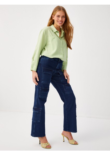 Çok Cepli Straıght Fıt Jean Pantolon 68462