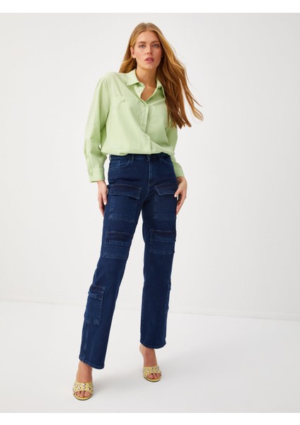Çok Cepli Straıght Fıt Jean Pantolon 68462 fiyatları