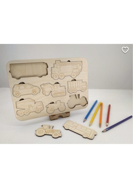 Araçlar Boyama Puzzle