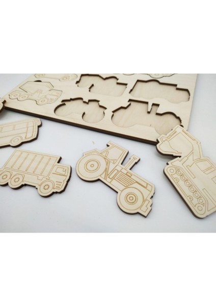 Araçlar Boyama Puzzle