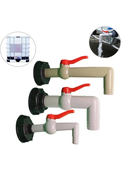 F Stili Plastik Ibc Tank Adaptörü S60X6 Bahçe Hortumu Musluk Konektörü Su Deposu Hortumu Değiştirme Konnektör Bağlantısı (Yurt Dışından)