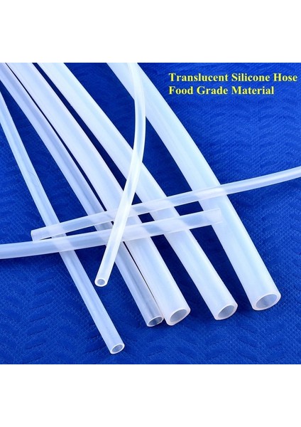 5x6 mm Stili 100 cm 1 Metre Id 1 ~ 5mm Gıda Sınıfı Silikon Hortum Şeffaf Şeffaf Kauçuk Tüp Akvaryum Tankı Bahçe Sulama Yumuşak Esnek Tüp Boru (Yurt Dışından)