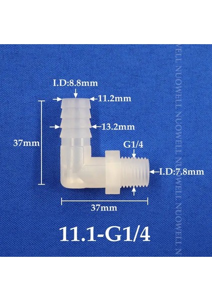 G1I4-11.1 Stili 50 Parça 200 ~ 5 Adet G~ Pp Dikenli Dirsek Konnektörleri Akvaryum Balık Tankı Boru Ek Parçaları Hava Pompası Havalandırıcı Hortum Konnektörü (Yurt Dışından)