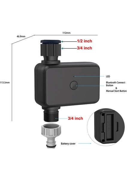 0,75 Inç Ila 0,75 Stil Bahçe Wıfı Akıllı Sulama Zamanlayıcısı IP55 Otomatik Damla Sulama Su Zamanlayıcı Sulama Kontrol Vanası Google Yardımcısı Alexa (Yurt Dışından) indirimleri