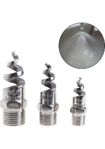 No.3 Tarzı Spiral Jet Nozul Paslanmaz Çelik Spiral Koni Atomizasyon Nozul Sprey Sprinkler Head Garden (Yurt Dışından)