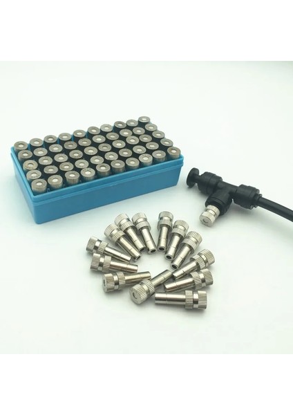 Beyaz L Konektör Stili (50 Adetlot) 6mm Slip Lock Hızlı Bağlantı 6mm Alçak Basınç Bakır Damlama Önleyici Sis Buğulanma Nozulları Sulama Sprinkler (Yurt Dışından)