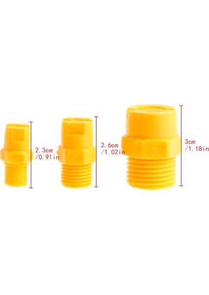 1 / 2 Inç Stili Plastik Vee Jet Düz Fan Püskürtme Nozulu Endüstriyel Temizleme Yıkama C42 (Yurt Dışından) fiyatları