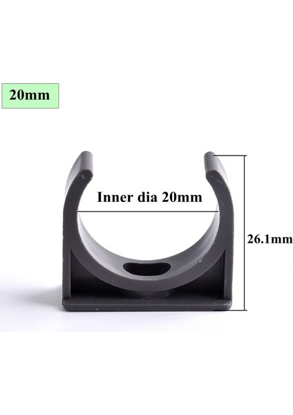 Iç Çap 20MM Stili 2 Adet 2~ Iç Çap 20~40MM Pvc Boru Kelepçesi Konnektörü Bahçe Sulama Akvaryum Balık Tankı Sulama Adaptörü Parçaları Tespit Derzi (Yurt Dışından)