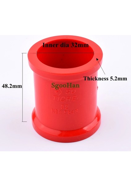 32 mm Iç Çap Stili 4 Adet 4~ mm Pvc Boru Düz Konnektör Sulama Sistemi Su Temini Balık Tankı Eşit Düz Sert Boru Bağlantıları (Yurt Dışından)