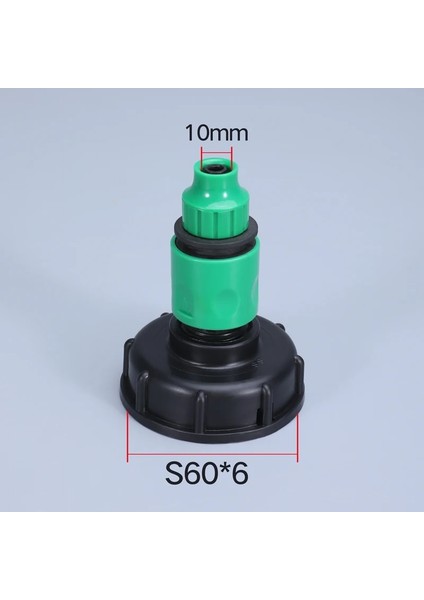 No.6 Tarzı Ibc Tank Adaptörü S60X6 Konu Plastik Bahçe Musluk Vanası Sulama Konektörü Su Deposu Bağlantı Parçaları Ev Aracı 1 Adet (Yurt Dışından)