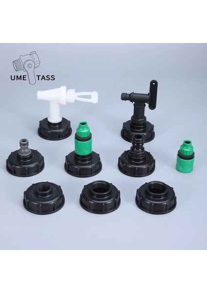 No.6 Tarzı Ibc Tank Adaptörü S60X6 Konu Plastik Bahçe Musluk Vanası Sulama Konektörü Su Deposu Bağlantı Parçaları Ev Aracı 1 Adet (Yurt Dışından)