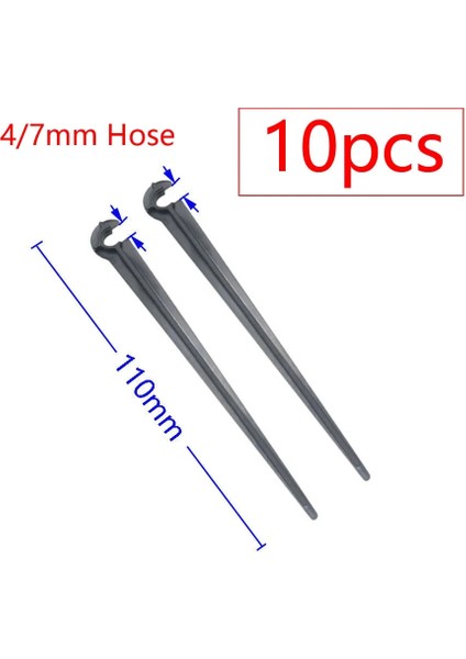 4ı7 Stili Bahçe Hortumu Tutucu Sabit Kazıklar Pe Pvc Hortum Hortum Damla Sulama Tutma Ankraj Kancası (Yurt Dışından)