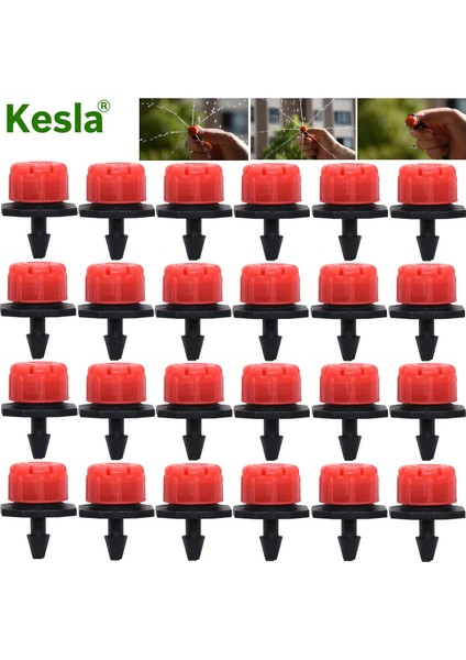 KSL01-KIT187-100 Stili Pcs Ayarlanabilir Sulama Buğulanma Damlatıcı Yağmurlama Başlığı Mikro Akış Damlama Başlığı Bahçe Sulama Aracı Çim Sera (Yurt Dışından)