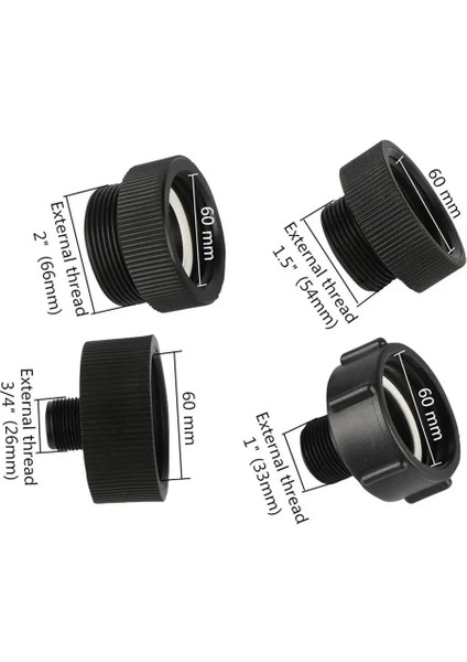 2 Inç Tarzı 60MM Kaba Dişli Dişi Erkek Dişi Arayüz Ibc Tank Konnektörü Ibc Tank Dren Konnektör Bağlantı Parçaları (Yurt Dışından) modelleri