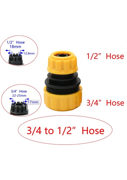L Tarzı Inç Bahçe Hortumu Hızlı Bağlantı mm Boru Azaltma Bağlantısı Durdurma Suyu Ortak Sulama Sistemi Adaptörü (Yurt Dışından)