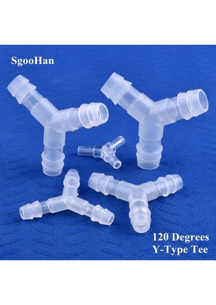 6mm Tarzı 20 Parça 5~~12MM Gıda Sınıfı Plastik ∠120° Y-Tipi Tee Konnektör Akvaryum Tankı Hava Pompası Sıvı Gaz Yönlendirici Su Pagoda Hortum Bağlantısı (Yurt Dışından) modelleri