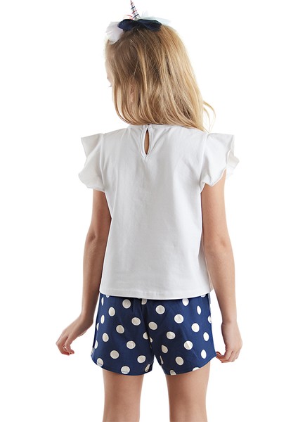 Sim Unicorn Kız Çocuk T-Shirt Poplin Şort Takım fiyatları