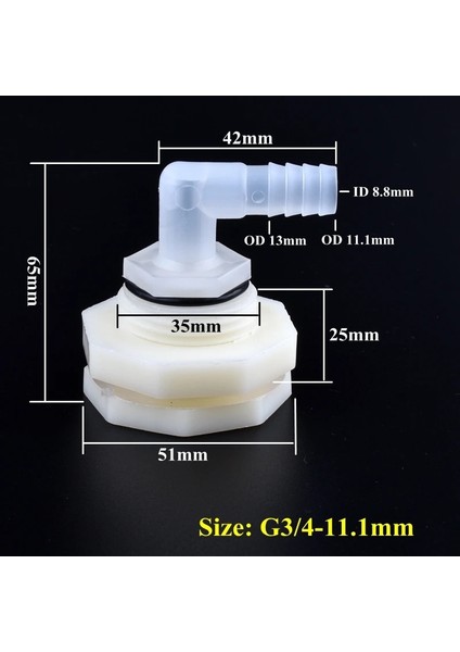 G3I4-11.1MM Stili 1 Takım G 7.9 ~ Su Deposu Konnektörü Pagoda Dirsek Seti Akvaryum Tankı Ortak Sulama Sulama Bahçe Su Borusu Hortum Bağlantısı (Yurt Dışından)