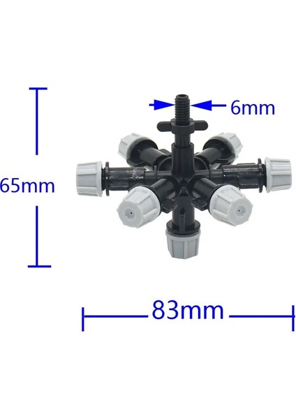Barb x B Stili Asılı Çapraz Çok Buğulanma Nozulu Sis Sprinkler Anti Damla Buğulanma Nozulu Dikenli Dişli Konektörlü 1 Takım (Yurt Dışından) fırsatları
