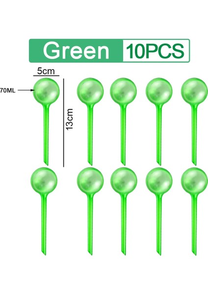 10 Adet Yeşil A Stili Otomatik Bitkiler Damla Sulama Sistemi Otomatik Sulama Başak Çiçek Kendinden Sulama Besleyici Bahçe Kapalı Ev Saksı Sulukları (Yurt Dışından)