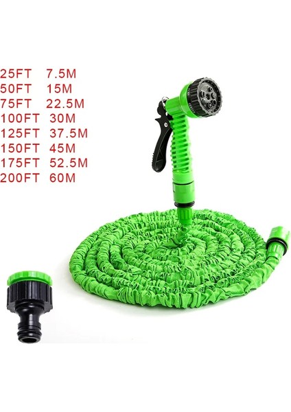 Yeşil Stil 200FT 25FT-250FT Esnek Bahçe Hortumu Genişletilebilir Bahçe Su Hortumu Araba Yıkama Için Sprey Bahçe Sulama Püskürtme Tabancası Sulama Araba Seti (Yurt Dışından)