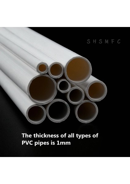 6MMX8MM Stili 5 Adet 2~ Uzunluk 50CM Dış Çap 6~15MM Pvc Beyaz Boru Balık Tankı Akvaryum Tüpü Bahçe Sulama Sulama Armatürleri (Yurt Dışından)