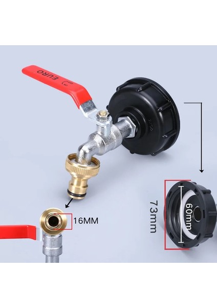 No.2 Tarzı Dayanıklı Ibc Tank Musluk Adaptörü S60*6 - '' '' Kaba Dişli Konnektör Değiştirme Valfi Bağlantısı (Yurt Dışından)