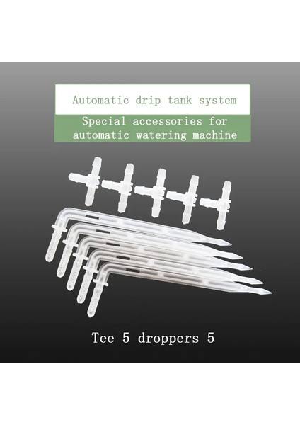 5pcs Plug Style Otomatik Sulama Cihazı Saksı Hızlı Bağlantı Tee Çapraz Fiş Konnektör 5m Su Hortumu Damla Ok Sulama Sistemi Aksesuarları (Yurt Dışından) indirimleri