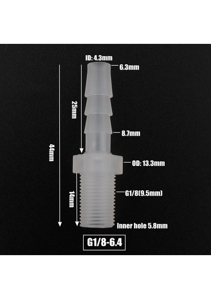 G1I8-6.4 Stili 20 Adet 200 ~ 5 Adet G Gınch Konu 2.8 ~ 12MM Gıda Sınıfı Pp Konnektörler Akvaryum Balık Tankı Hava Pompası Havalandırıcı Hortum Bağlantı Parçaları (Yurt Dışından)