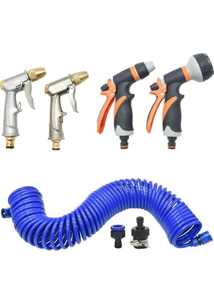 15M Hortum Stili Bahar Tüplü Taşınabilir Yüksek Basınçlı Su Tabancası Araba Yıkama Çiçek Çim Sulama Için Sihirli Hortum (Yurt Dışından) fiyatları