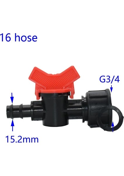 3ı4 Ila 20 Stili Dişi Hortum Bahçe Musluğu Sulama Suyu Vanası Mini Vana Su Tutucu Konnektör Adaptörü 1 Adet (Yurt Dışından) fırsatları
