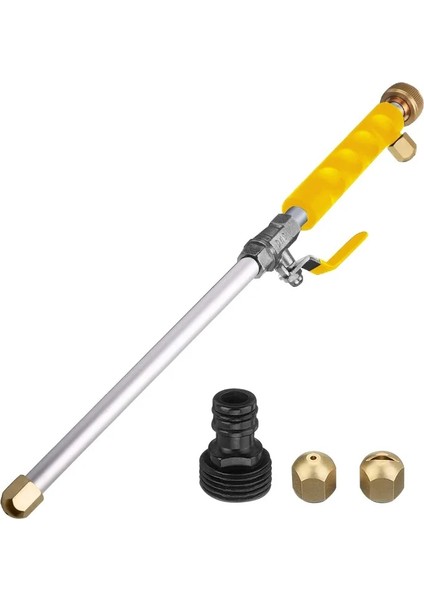 Sarı Stil Yüksek Basınçlı Su Tabancası Püskürtme Memesi Metal Su Tabancası Elektrikli Araba Yıkayıcı Bahçe Sprinkler Temizleme Aracı Jet Bahçe Yıkayıcı Hortum Değnek (Yurt Dışından)