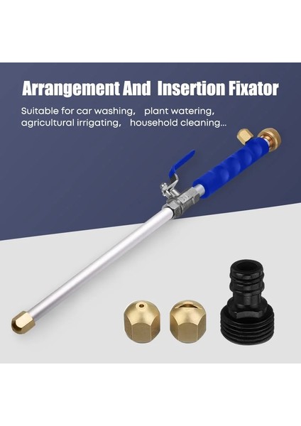 Sarı Stil Yüksek Basınçlı Su Tabancası Püskürtme Memesi Metal Su Tabancası Elektrikli Araba Yıkayıcı Bahçe Sprinkler Temizleme Aracı Jet Bahçe Yıkayıcı Hortum Değnek (Yurt Dışından)