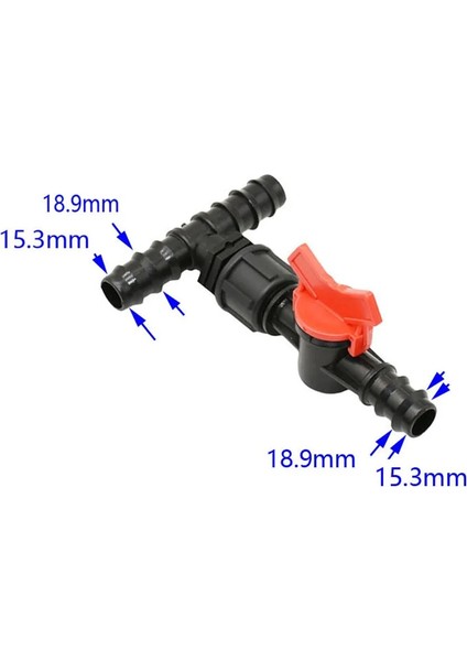 3ı4 x 3ı4 Stili Pe Boru Tee Konnektörler, Vana Azaltan Bahçe Musluğu Hortum Ayırıcı Damla Sulama Adaptörü 1 Adet (Yurt Dışından)