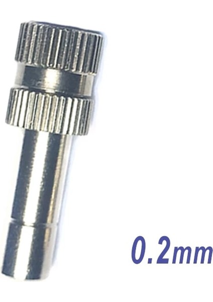 0,2 mm Stili Hızlı Itme Nozulları Nikelli Sisleme Sprinkler Misting Bahçe Nozulu Buğulanma Soğutma Sistemi Için Inç (Yurt Dışından)