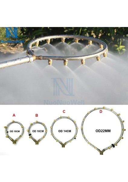 D 15NOZZLE Stili Nuonuowell M14 * 1.5 mm Halka Atomize Meme Bahçe Nemlendirme Sulama Pestisit Püskürtme Ayarlanabilir Yağmurlama Araçları (Yurt Dışından) fırsatları