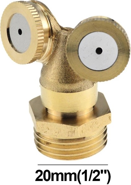 1 Çıkış Tarzı Pirinç Tarım Sis Püskürtme Memesi 180 Derece Dış Dişli Bahçe Su Yağmurlama Sulama Püskürtme Memesi (Yurt Dışından) fiyatları