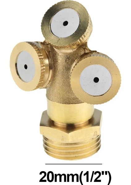 1 Çıkış Tarzı Pirinç Tarım Sis Püskürtme Memesi 180 Derece Dış Dişli Bahçe Su Yağmurlama Sulama Püskürtme Memesi (Yurt Dışından) modelleri