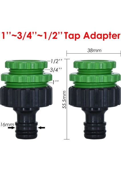 KSL01-044-2PCS Tarzı Bahçe Sprinkler Hortum Bağlantısı Y Splitter 2 Yollu Vana Adaptörü Hızlı Bağlantı '' Hızlı Bağlantı Parçaları (Yurt Dışından) fiyatları