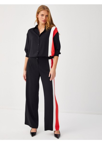 Yanı Kontrast Bantlı Straıght Fıt Pantolon 68527 fiyatları