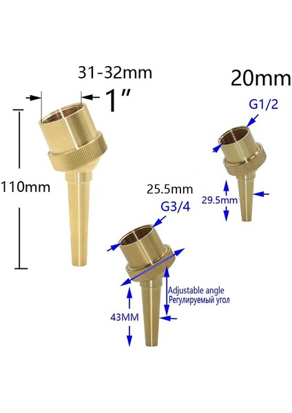 1 Inç Tarzı Kadın Çeşmesi Nozulları Pirinç Dekoratif Su Çeşmeleri Bahçe Su Çeşmesi Gölet Ayarlanabilir 1 Adet (Yurt Dışından) fiyatları