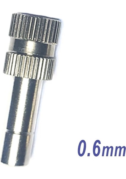 0,6 mm Stili Hızlı Itme Nozulları Nikelli Sisleme Sprinkler Misting Bahçe Nozulu Buğulanma Soğutma Sistemi Için Inç (Yurt Dışından)