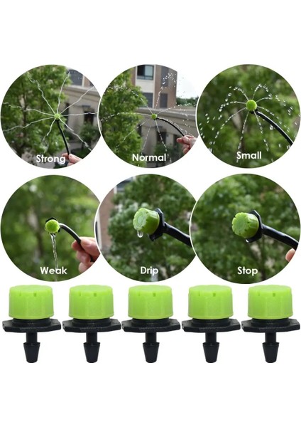 DARKGREEN-200PCS Tarzı Kesla Ayarlanabilir Damlatıcı Garde Mikro Verici Sulama Memesi Sera Yard Sulama Çiçek Çim (Yurt Dışından) indirimleri