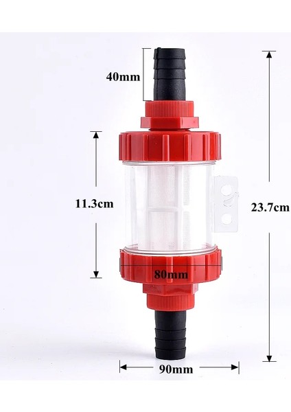 Dış Çap 24MM Stili 1 Bilgisayar 1 Adet Hortum Filtresi Bahçe Sulama Yumuşak Boru Filtresi Sulama Sistemi Filtresi Akvaryum Balık Tankı Su Pompası Süzgeç Net (Yurt Dışından)