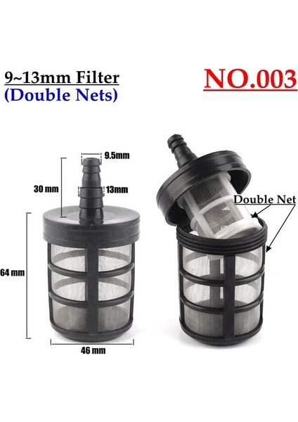 N.003 Stili ~14MM Yüksek Basınçlı Temiz Makine Emici Emme Su Filtresi Sulama Pompası Koruma Süzgeç Örgü Hortum Filtresi (Yurt Dışından)