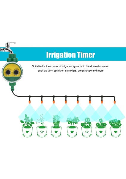 Çok Fonksiyonlu Iki Kadranlı Otomatik Bahçe Su Zamanlayıcı Elektronik Sulama Zamanlayıcı Bahçe Sulama Sistemi Kontrol Cihazı (Yurt Dışından) fırsatları